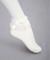 axes femme kawaii | 透かしレースアップ柄ソックス(ソックス/靴下)