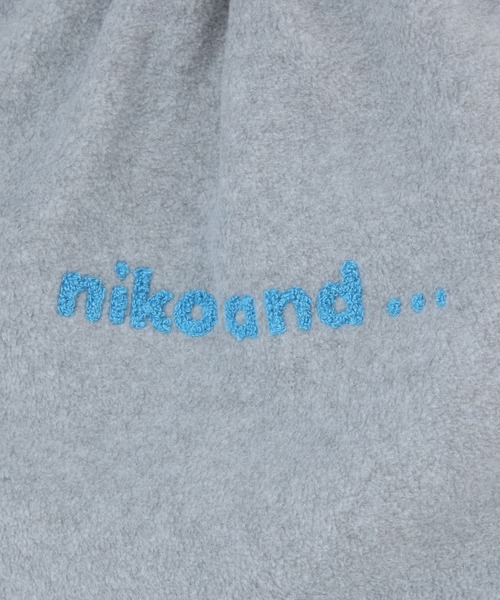 niko and...（ニコアンド）の「オリジナルニコロゴフリースナップサック（バックパック/リュック・レディース・ブルー/グレー/ホワイト・0）」の10枚目の写真