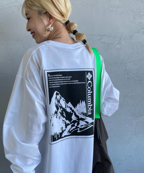 tシャツ 「WEB限定」「Columbia/コロンビア」 URBAN HIKE バックプリントロンT レディース メンズ Columbia（コロンビア）の「【WEB限定】[Columbia/コロンビア