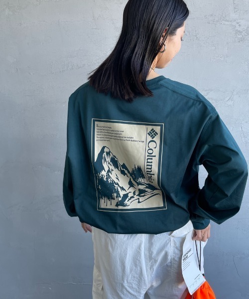 tシャツ 「WEB限定」「Columbia/コロンビア」 URBAN HIKE バックプリントロンT レディース メンズ Columbia（コロンビア）の「【WEB限定】[Columbia/コロンビア