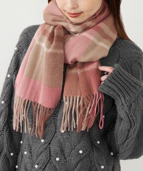 SHIPS Colors:〈手洗い可能〉 ウール チェック ストール（マフラー）｜SHIPS Colors（シップス カラーズ）