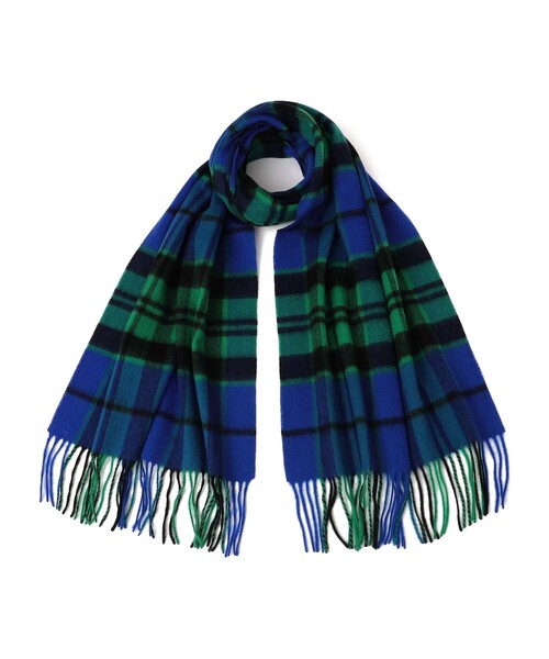 SHIPS Colors:〈手洗い可能〉 ウール チェック ストール（マフラー