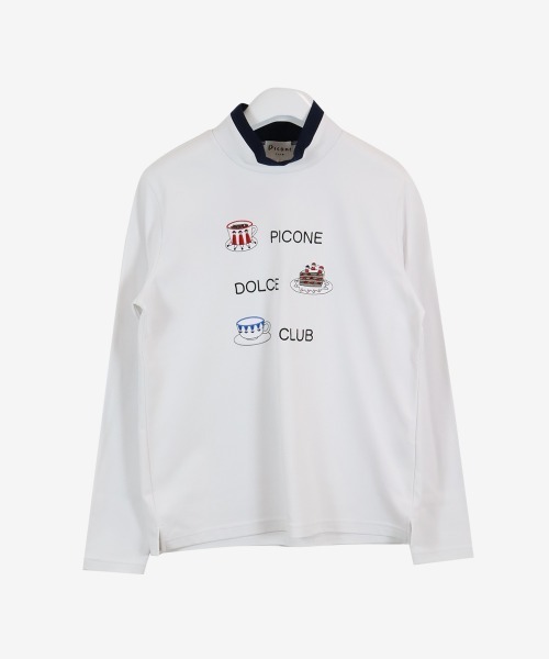 Picone CLUB(ピッコーネクラブ)の「裏起毛UV長袖ハイネックプルオーバー(スウェット・レディース・ライトブルー/ブラウン/ホワイト/ネイビー・S/M/L)」の5枚目の写真