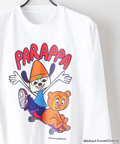 JEANS MATE（ジーンズメイト）の「【PaRappa the Rapper/パラッパラッパー】 プリントロンT（Tシャツ/カットソー・メンズ・ブラック/スミクロ/オフホワイト/ホワイト・X-LARGE/LARGE/MEDIUM）」の7枚目の写真