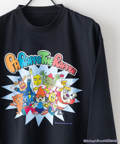 JEANS MATE（ジーンズメイト）の「【PaRappa the Rapper/パラッパラッパー】 プリントロンT（Tシャツ/カットソー・メンズ・ブラック/スミクロ/オフホワイト/ホワイト・X-LARGE/LARGE/MEDIUM）」の13枚目の写真