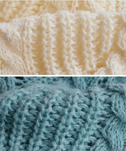 セール】ケーブルダイヤ ローゲージニット（ニット/セーター）｜zootie