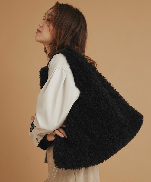 Edit Sheen（エディットシーン）の「エコファートライアングルトートバッグ（トートバッグ・レディース・イエロー/ブルー/ブラック/ベージュ・FREE）」の14枚目の写真