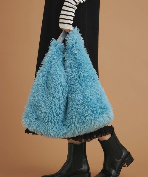 Edit Sheen（エディットシーン）の「エコファートライアングルトートバッグ（トートバッグ・レディース・イエロー/ブルー/ブラック/ベージュ・FREE）」の6枚目の写真