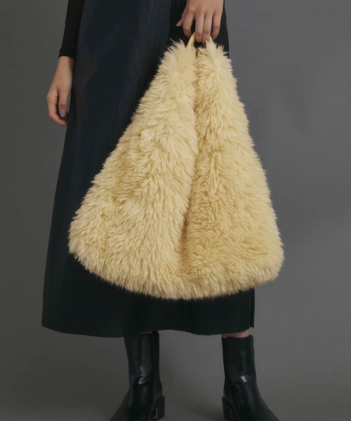 Edit Sheen（エディットシーン）の「エコファートライアングルトートバッグ（トートバッグ・レディース・イエロー/ブルー/ブラック/ベージュ・FREE）」の10枚目の写真