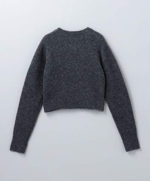 6(ロク)の「<6(ROKU) >アルパカウール スリット クルーネック ニット プルオーバー(ニット/セーター・レディース・グレー/ライラック・FREE)」の8枚目の写真