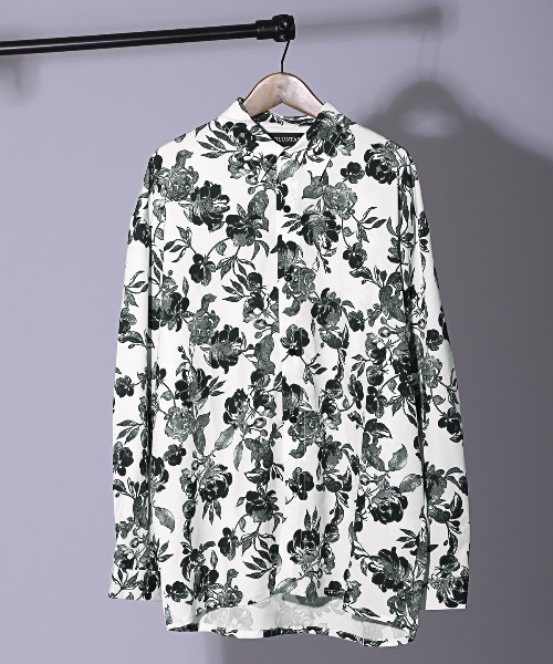 花柄レギュラーカラー長袖シャツ（シャツ/ブラウス）｜LUXSTYLE（ラグスタイル）