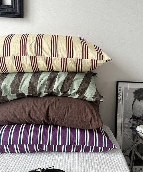 somni / ソニ 】ボーダー ストライプ デザイン アート柄 枕カバー
