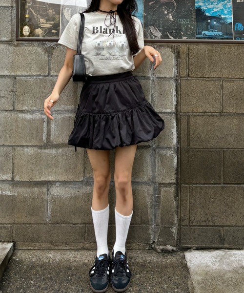 Ada.（エイダ）の「ドッグ プリント クロップド 半袖Tシャツ（Tシャツ/カットソー・レディース・グリーン/オートミール・FREE）」の6枚目の写真