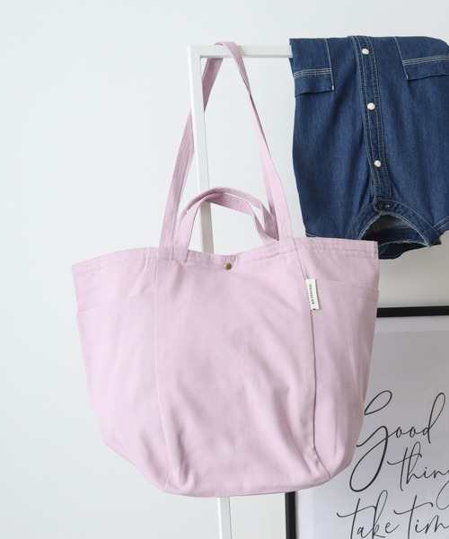 FUNALIVE(ファンアライブ)の「2HANDLEインドトートBAG(トートバッグ・レディース・ベージュ系/グリーン系/ピンク系/チャコール/イエロー系・FREE)」の5枚目の写真