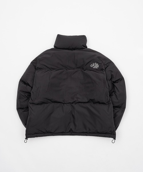 【Lsize】kaoyorinakami リバーシブルダウンジャケット　黒×白 kaoyorinakami ダウンジャケット ダウン flower reversible down