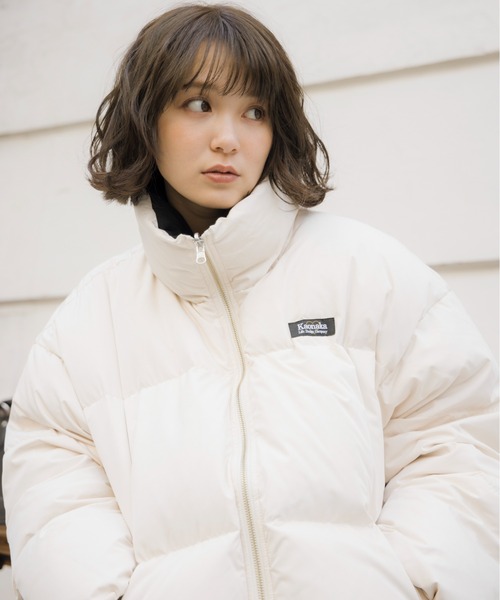 kaoyorinakami(カオヨリナカミ)の「flower reversible down jacket / フラワーリバーシブルダウンジャケット(ダウンジャケット/コート・メンズ・アイボリー/ブラック/カーキ・MEDIUM/SMALL/X-LARGE/LARGE)」の21枚目の写真