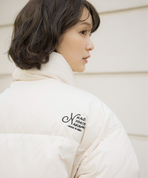 kaoyorinakami(カオヨリナカミ)の「flower reversible down jacket / フラワーリバーシブルダウンジャケット(ダウンジャケット/コート・メンズ・アイボリー/ブラック/カーキ・MEDIUM/SMALL/X-LARGE/LARGE)」の22枚目の写真