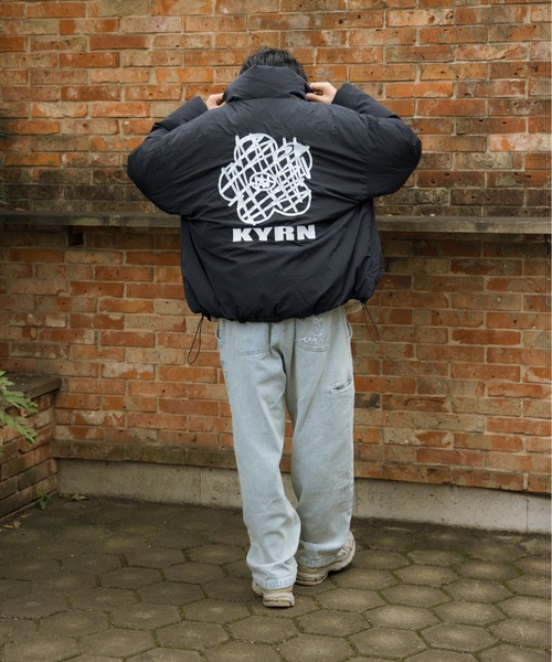 kaoyorinakami(カオヨリナカミ)の「flower reversible down jacket / フラワーリバーシブルダウンジャケット(ダウンジャケット/コート・メンズ・アイボリー/ブラック/カーキ・MEDIUM/SMALL/X-LARGE/LARGE)」の17枚目の写真