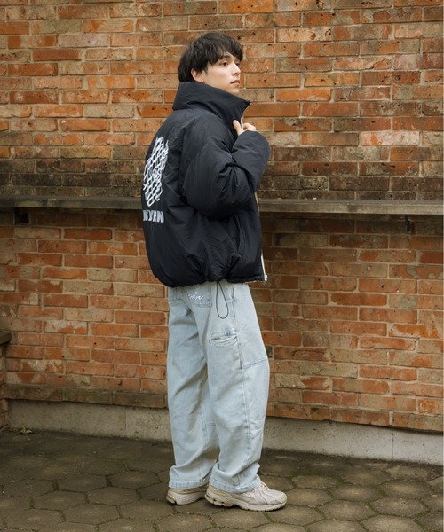 kaoyorinakami(カオヨリナカミ)の「flower reversible down jacket / フラワーリバーシブルダウンジャケット(ダウンジャケット/コート・メンズ・アイボリー/ブラック/カーキ・MEDIUM/SMALL/X-LARGE/LARGE)」の18枚目の写真