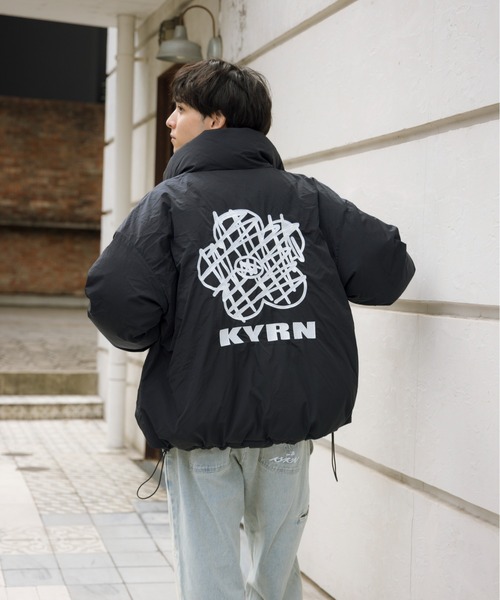 kaoyorinakami(カオヨリナカミ)の「flower reversible down jacket / フラワーリバーシブルダウンジャケット(ダウンジャケット/コート・メンズ・アイボリー/ブラック/カーキ・MEDIUM/SMALL/X-LARGE/LARGE)」の12枚目の写真