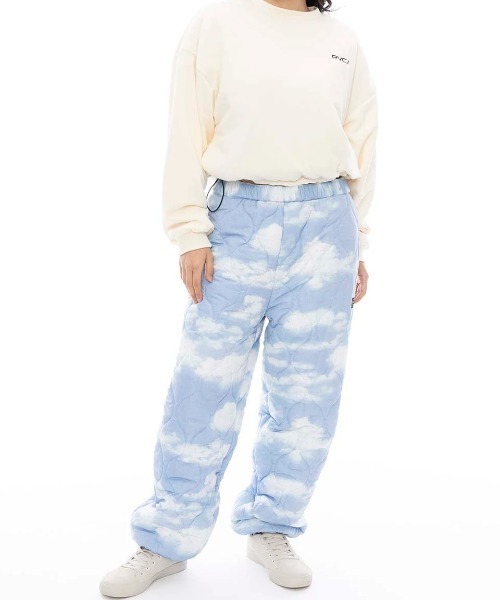 RVCA（ルーカ）の「RVCA レディース RECESSION REVERSIBLE セットアップボトムス/ルーカキルティングリバーシブルスウェットパンツ（スウェットパンツ・レディース・グレー/ブラック/ホワイト系その他・SMALL/MEDIUM）」の6枚目の写真