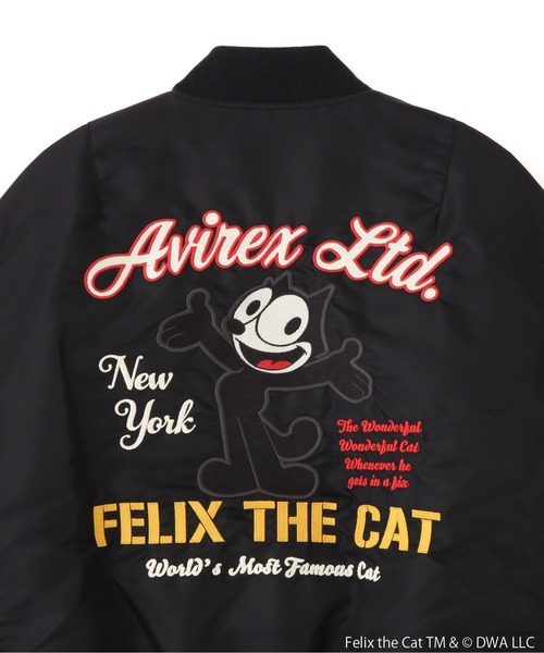 AVIREX（アヴィレックス）の「《AVIREX×FELIX》 L-"FELIX THE CAT"  MA-1/アヴィレックス×フィリックス MA-1（MA-1・レディース・ブラック/オリーブ・M/S）」の19枚目の写真