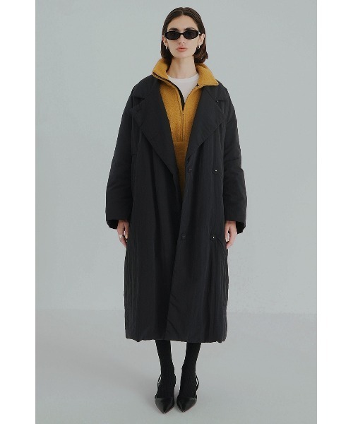 CLANE（クラネ）の「CLANE/クラネ/COLOR DOWN CHESTER COAT（ダウンジャケット/コート・レディース・ブラック/ベージュ・1）」の11枚目の写真