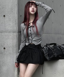 Lae（レイ）の「リボンシャーリングバルーンスカート（スカート）」