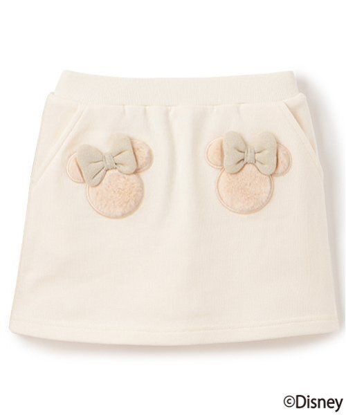 petit main(プティマイン)の「【Disney】ファーモチーフスカパン(スカート・キッズ・アイボリー/レッド/ライトピンク・100cm/90cm/130cm/120cm/80cm/110cm)」の2枚目の写真
