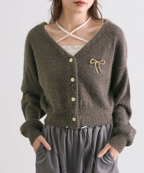 ー品販売  ふわふわ春のカーディガン（カーディガン/ボレロ）｜OLIVE des トップス