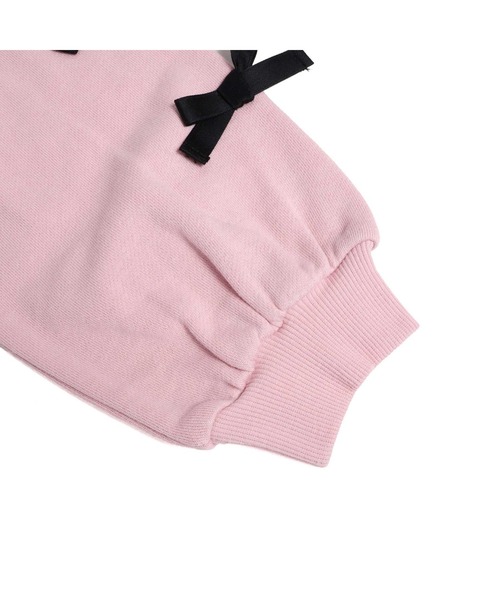 JENNI love（ジェニィラブ）の「【コットン100％】そでリボントレーナー（スウェット・キッズ・ブラック/その他/ピンク・130cm/140cm/150cm/160cm）」の10枚目の写真