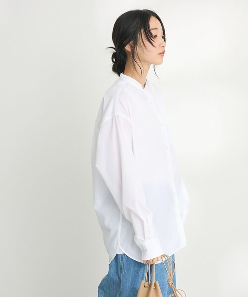 CRAFT STANDARD BOUTIQUE(クラフトスタンダードブティック)の「【追加8】バンドカラーシャツ(シャツ/ブラウス・レディース・ストライプ/グレー系その他2/オフホワイト/イエロー系その他2/ブルー系その他6/ピンク系その他・SMALL/MEDIUM/LARGE)」の22枚目の写真