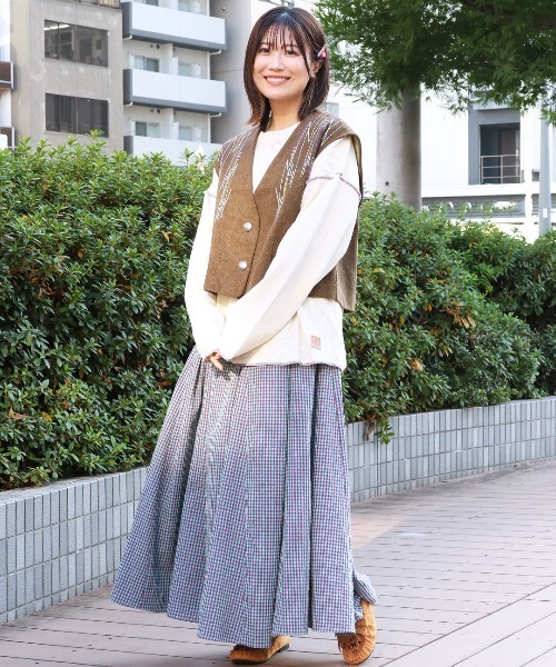 チチカカ(チチカカ)の「エンブロイダリーベスト(ベスト・レディース・ブラック/キャメル・FREE)」の13枚目の写真