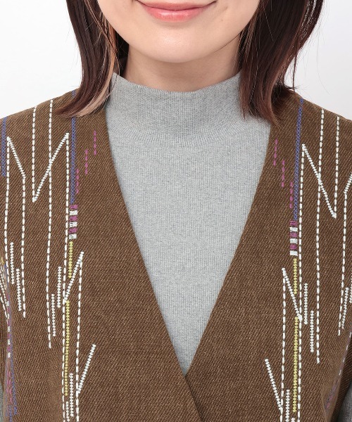 チチカカ(チチカカ)の「エンブロイダリーベスト(ベスト・レディース・ブラック/キャメル・FREE)」の19枚目の写真