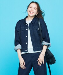 UNFILO（アンフィーロ）の「【UNFILO DENIM】撥水 デニムジャケット（デニムジャケット）」