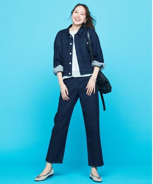 UNFILO（アンフィーロ）の「【UNFILO DENIM】撥水 デニムジャケット（デニムジャケット・レディース・ネイビー系/サックスブルー系・XX-LARGE/X-LARGE）」の7枚目の写真
