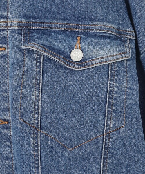 UNFILO（アンフィーロ）の「【UNFILO DENIM】撥水 デニムジャケット（デニムジャケット・レディース・ネイビー系/サックスブルー系・XX-LARGE/X-LARGE）」の5枚目の写真
