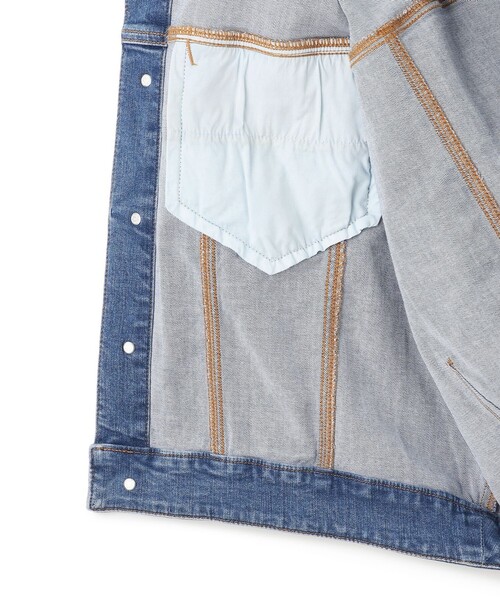 UNFILO（アンフィーロ）の「【UNFILO DENIM】撥水 デニムジャケット（デニムジャケット・レディース・ネイビー系/サックスブルー系・XX-LARGE/X-LARGE）」の15枚目の写真