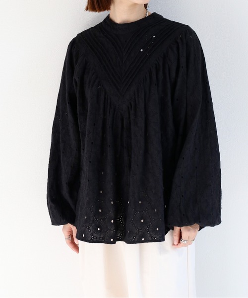 cepo（セポ）の「〈前後2way〉ボトルネック刺繍ブラウス（シャツ/ブラウス・レディース・オフホワイト/ブラック/ベージュ・M）」の18枚目の写真