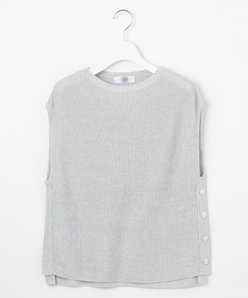 J.PRESS(ジェイプレス)の「【洗える】Linen Cotton Vest ニット ベスト(ベスト・レディース・ライトグレー系/ベージュ系/ブルー系/ネイビー系・T13)」の19枚目の写真