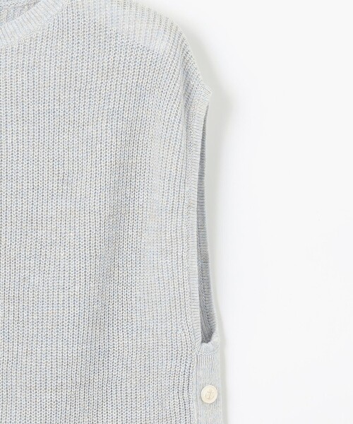 J.PRESS(ジェイプレス)の「【洗える】Linen Cotton Vest ニット ベスト(ベスト・レディース・ライトグレー系/ベージュ系/ブルー系/ネイビー系・T13)」の22枚目の写真