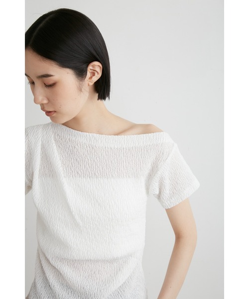 2025人気No.1の シュリンクドレープカットTOPS（Tシャツ/カットソー トップス