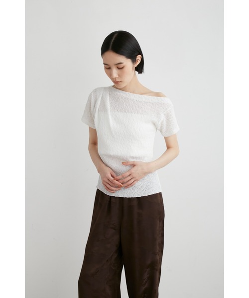 え*わ様 今期⭐︎新品未使用品　ミースロエ　シュリンクドレープカットＴＯＰＳ シュリンクドレープカットTOPS（Tシャツ/カットソー