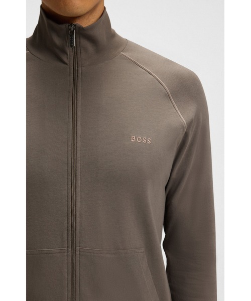 BOSS(ボス)の「ロゴエンブロイダリー レギュラーフィットジャケット ストレッチコットンジャージー(その他アウター・メンズ・ブラウン/ブルー/グレー/ライトグレー/ダークブラウン・L/M/XL/S/XXL)」の8枚目の写真