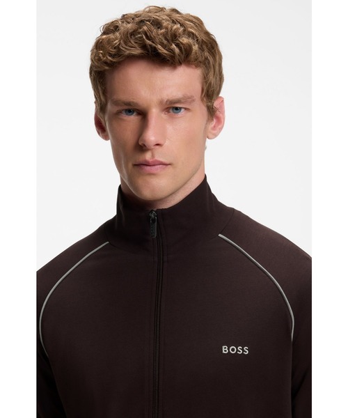 BOSS(ボス)の「ロゴエンブロイダリー レギュラーフィットジャケット ストレッチコットンジャージー(その他アウター・メンズ・ブラウン/ブルー/グレー/ライトグレー/ダークブラウン・L/M/XL/S/XXL)」の20枚目の写真
