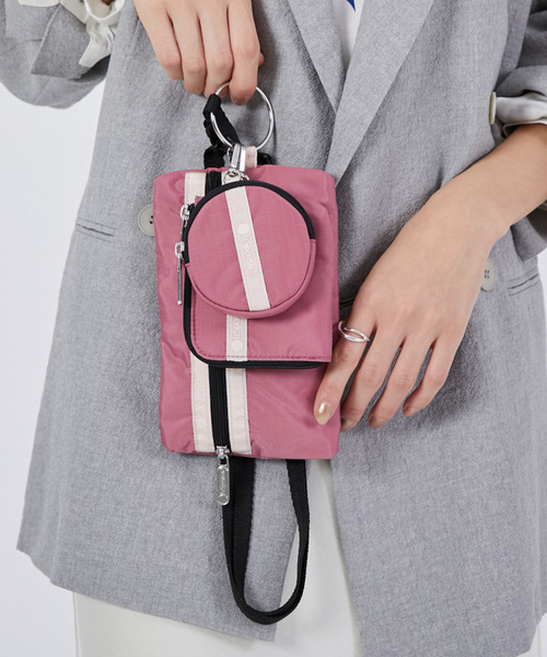 MULTI POUCH WRISTLET/モーヴ/ピーチブラッシュ セール】MULTI POUCH WRISTLET モーヴ/ピーチブラッシュ