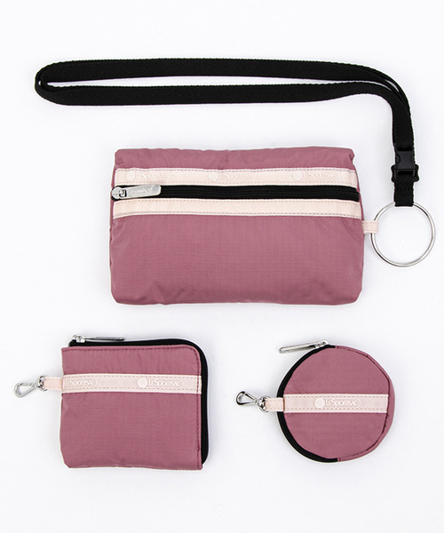 MULTI POUCH WRISTLET モーヴ/ピーチブラッシュ/ブラック 【公式通販】 MULTI POUCH WRISTLET モーヴ/ピーチブラッシュ/ブラック 【公式通販】