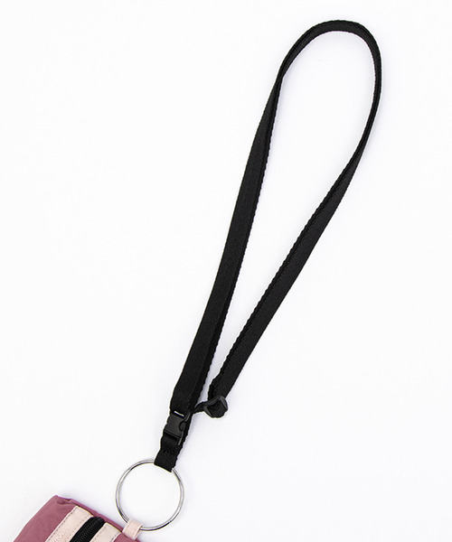 MULTI POUCH WRISTLET モーヴ/ピーチブラッシュ/ブラック 【公式通販】 MULTI POUCH WRISTLET モーヴ/ピーチブラッシュ/ブラック 【公式通販】