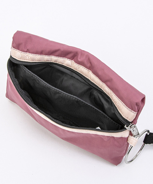 MULTI POUCH WRISTLET モーヴ/ピーチブラッシュ/ブラック
