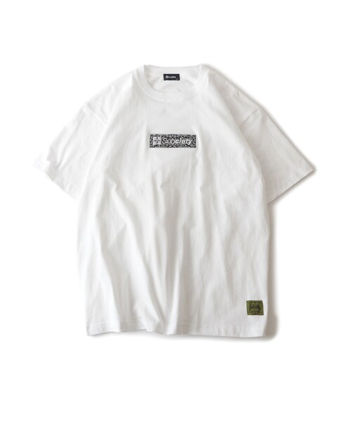 Subciety(サブサエティ)の「Paisley box tee(Tシャツ/カットソー・メンズ・ブラック/アッシュ/ホワイト×グリーン/ホワイト・X-LARGE/LARGE/MEDIUM/SMALL/XX-LARGE)」の17枚目の写真